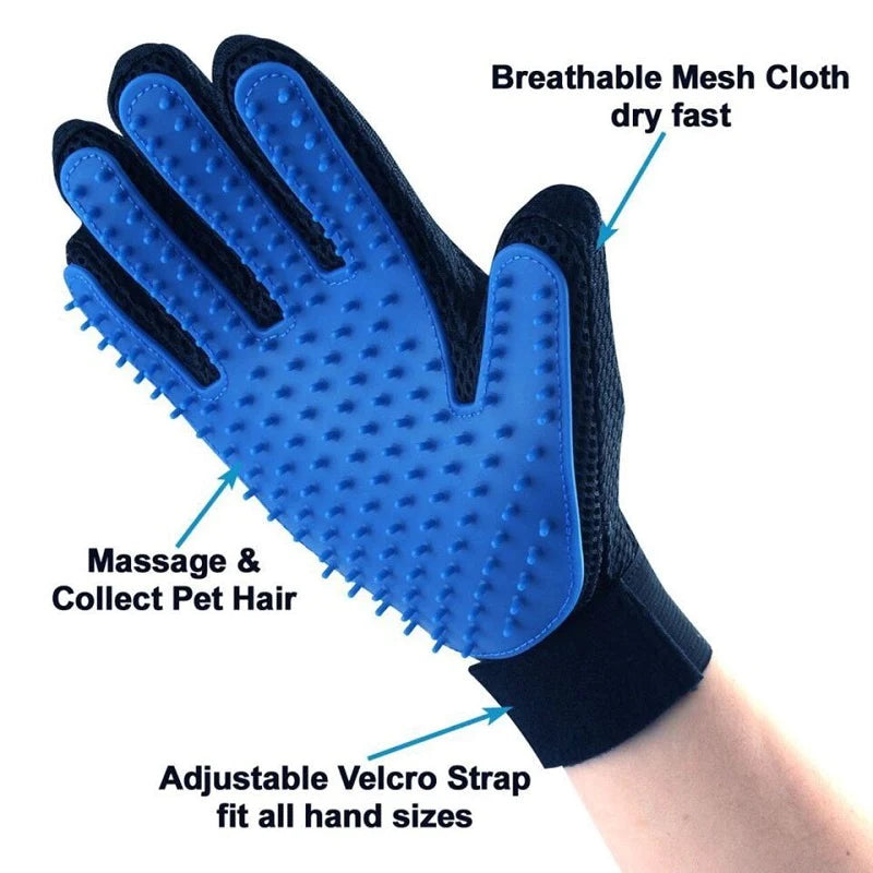 Cat Gloves Pet Dog Brush Cat Self Grooming Shedding Glove Dog Bath Cat Cleaning Supplies Pet Glove Dog Accessories