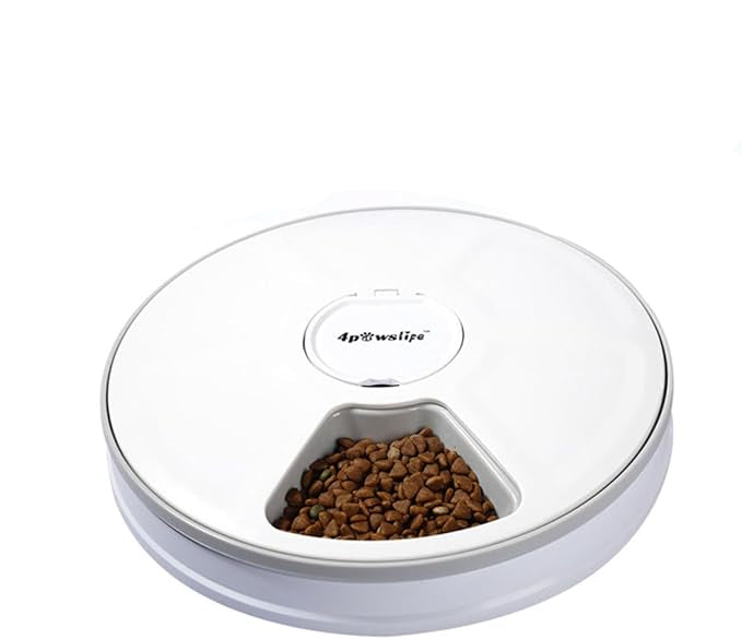 Pet Automatic 6 Grid Round Timing Feeder