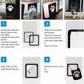 Pet Large Dog Lockable Flap Door Magnetic Lock Door Gate Frame for Screen Window