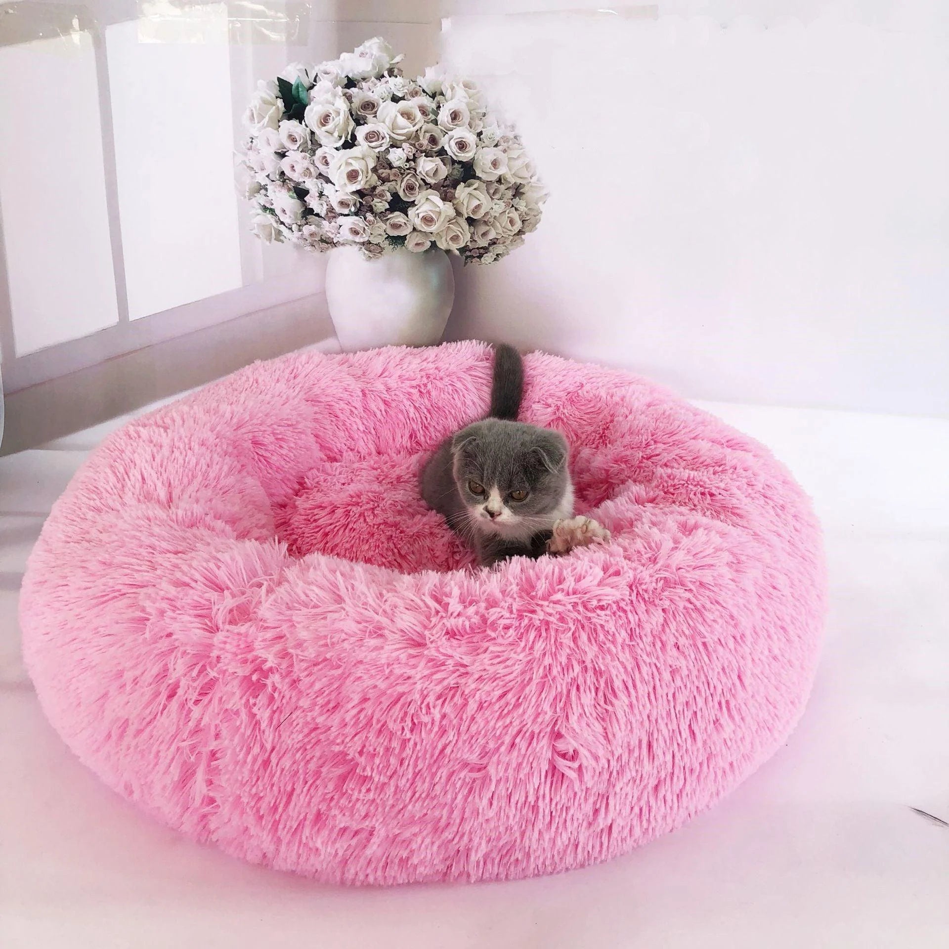 Luxury round Pet Nest - Ultimate Comfort for Your Furry Friend