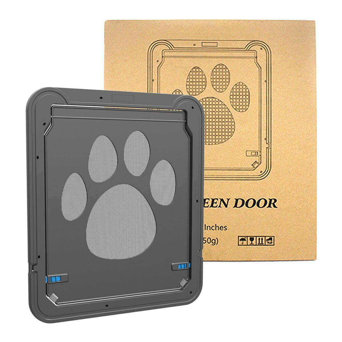 Pet Large Dog Lockable Flap Door Magnetic Lock Door Gate Frame for Screen Window