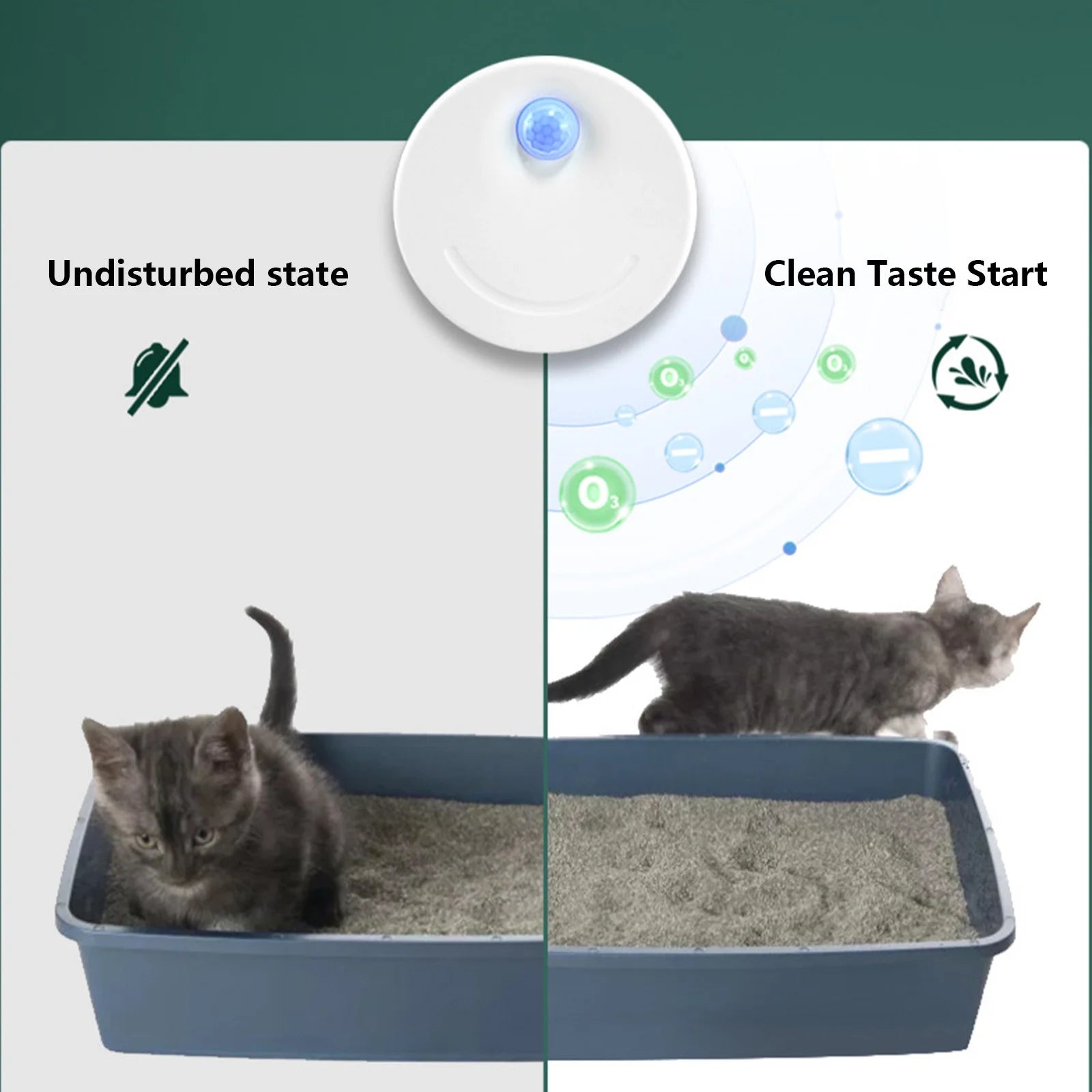 Kitchen Essentialspet Litter Deodorizer Smart Pet Smell Eliminator Reduce Litter Electric Odor Remover for Litter Box New